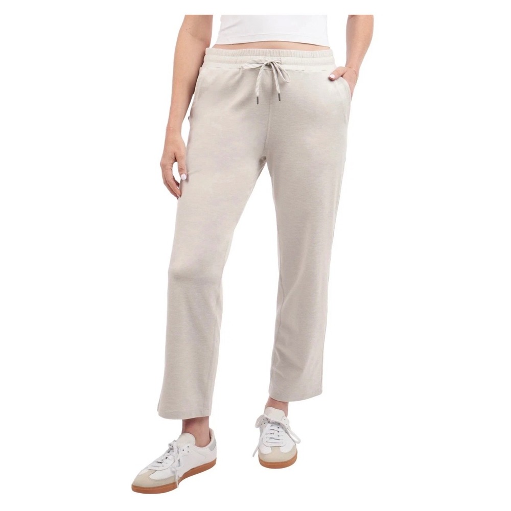 Kirkland Signature Womens XXL Oatmeal Lightweight Crop Pant Moisture Wicking NEW
